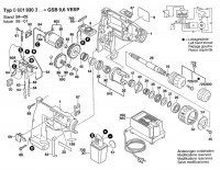 Bosch 0 601 930 327 Gsb 9,6 Vesp Batt-Oper Drill 9.6 V / Eu Spare Parts